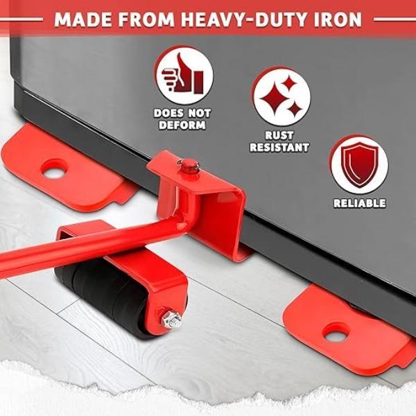10 Pcs Metal Furniture Mover Tool Set