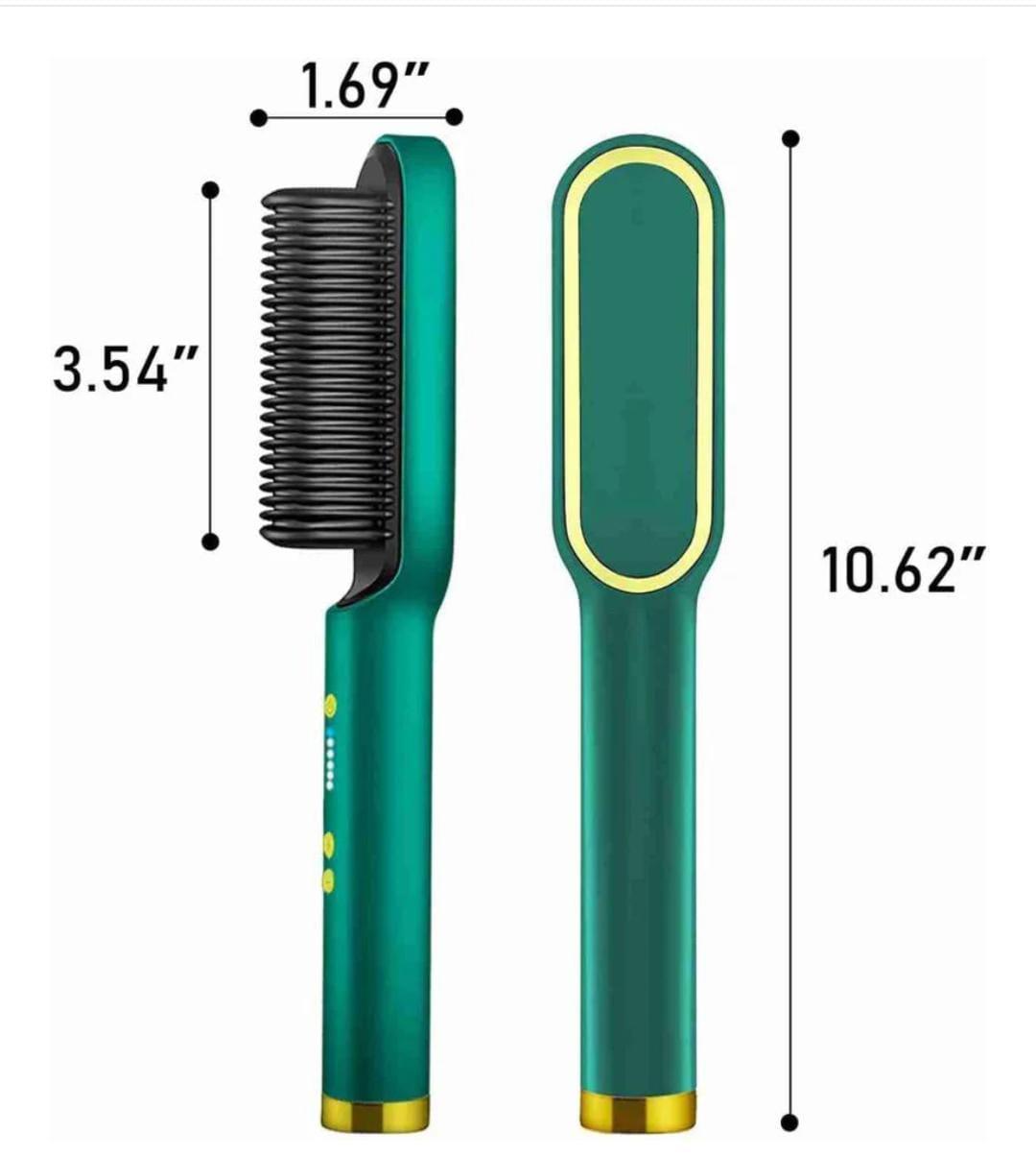 Frizz Free Hair Straightener Brush with Heat Protection