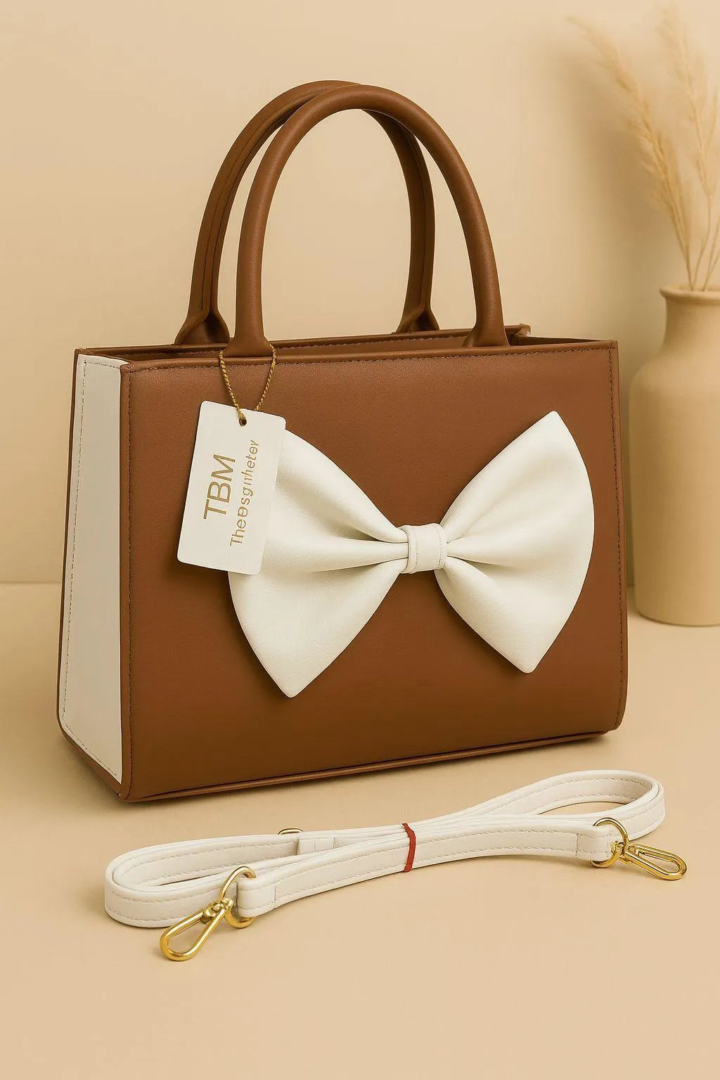 Women's PU Leather Plain Hand Bag
