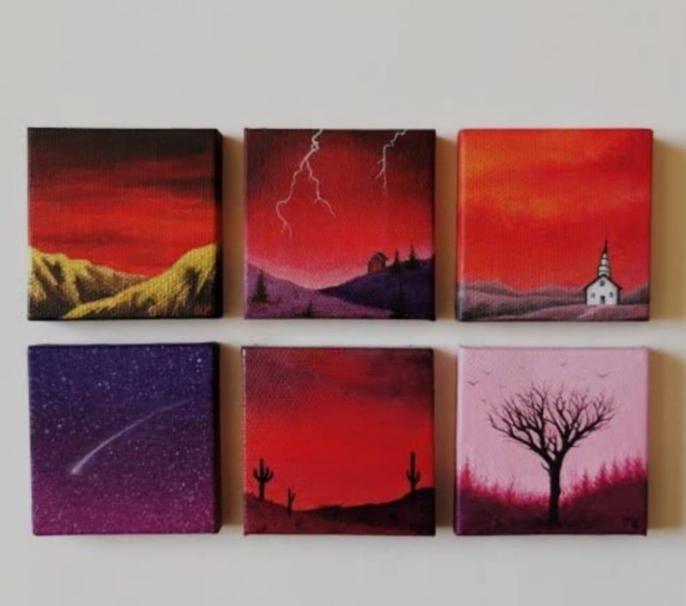 Painting Canvas - Pack Of 5