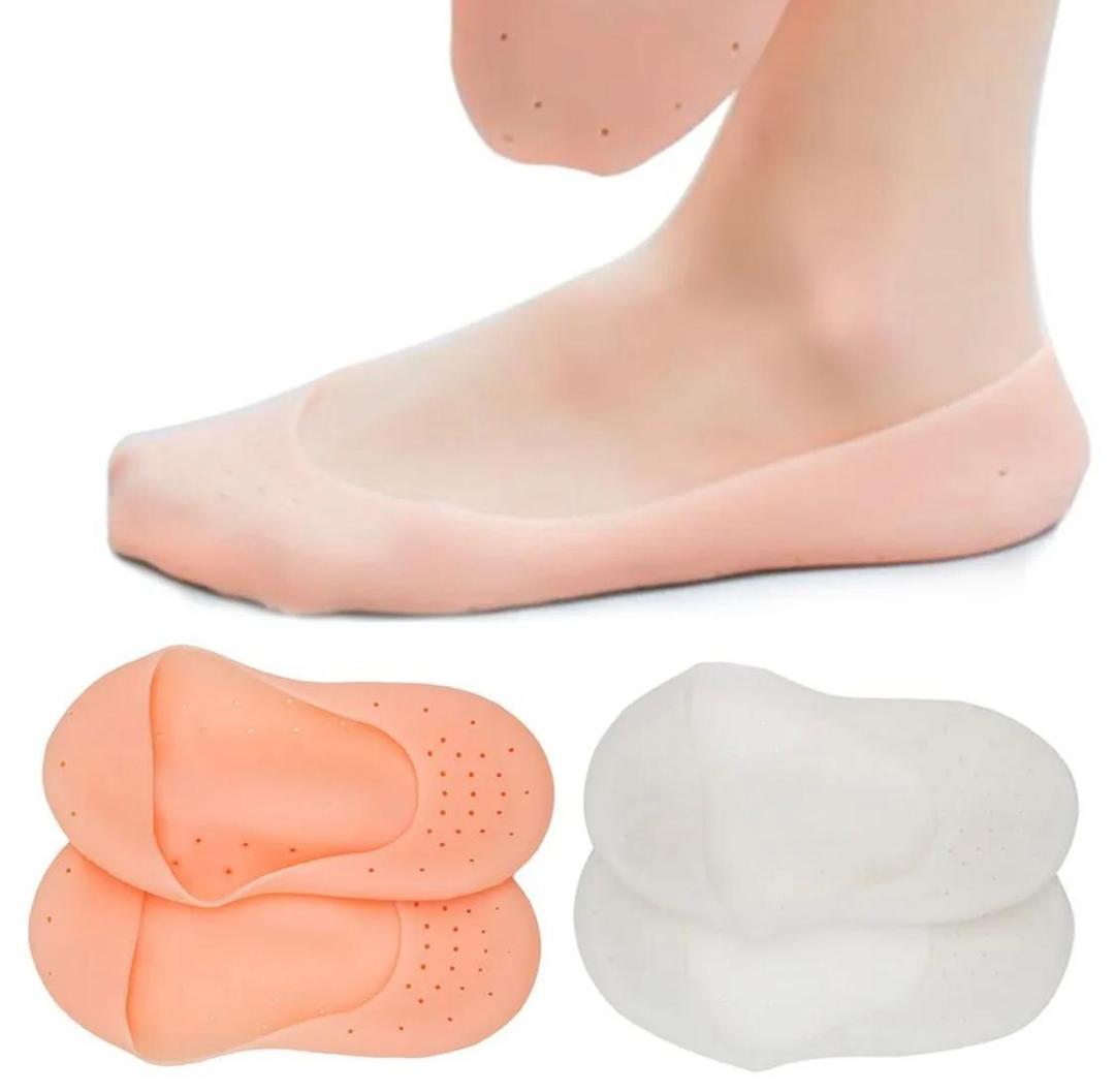 Moisturizing Gel Socks for Dead Skin Removal - 1 Pair Peach Color