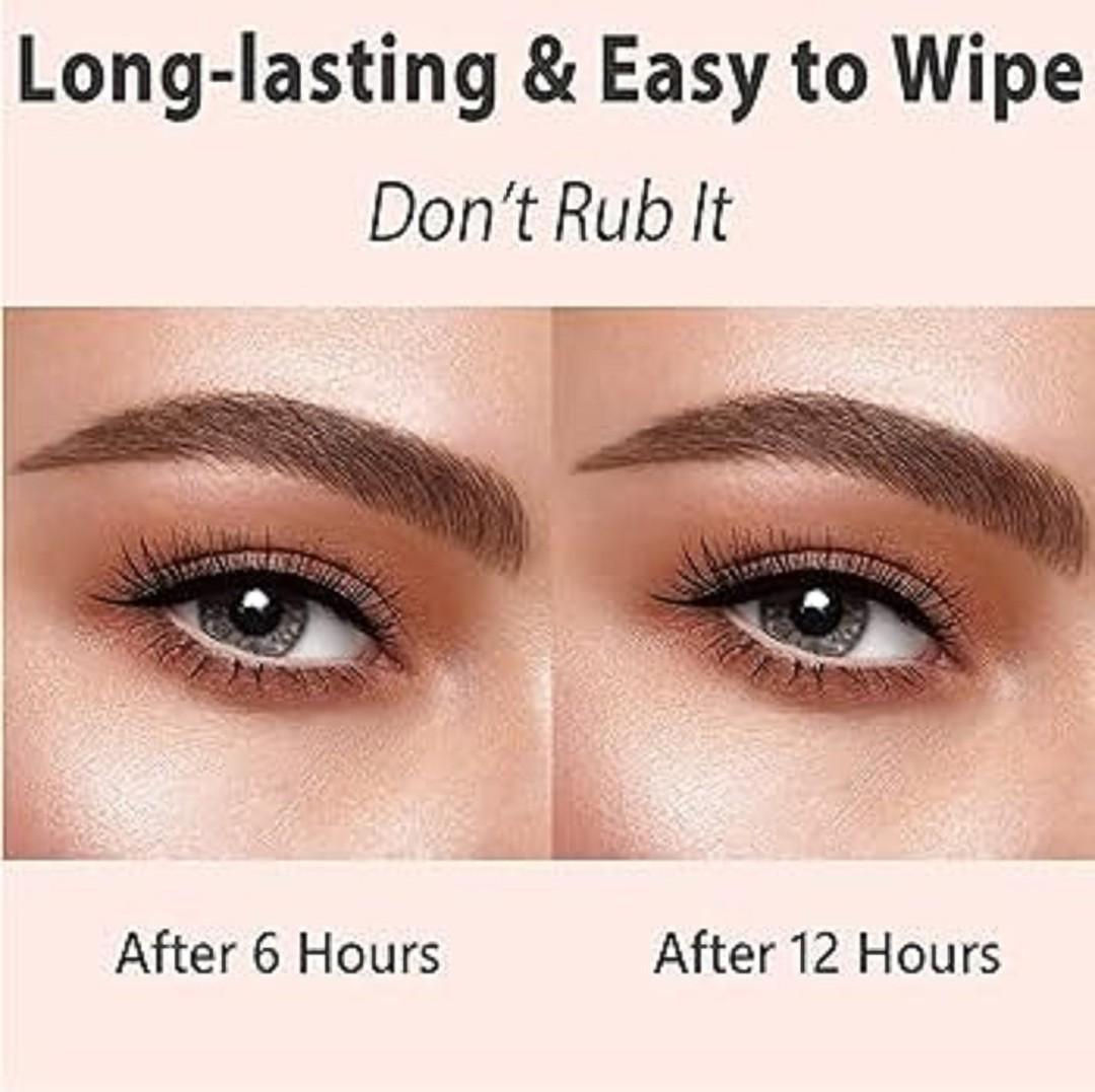 Waterproof Smudge Proof Eyebrow Pen - 1 Pc Brown Shades