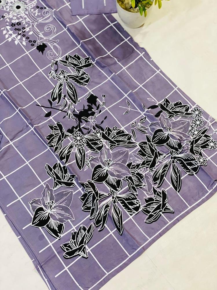 Stunning Printed Linen Shirt And Trouser Set - 2 Pcs