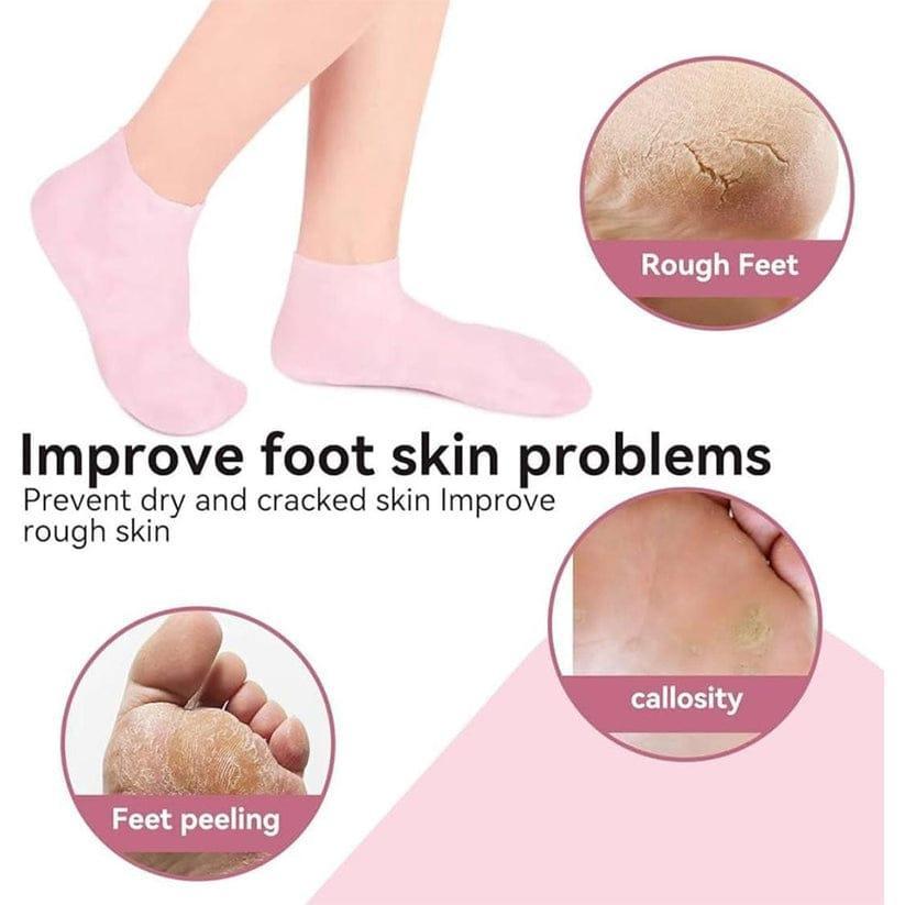 Unisex Silicone Anti-Crack Moisturizing Socks - 1 Pair