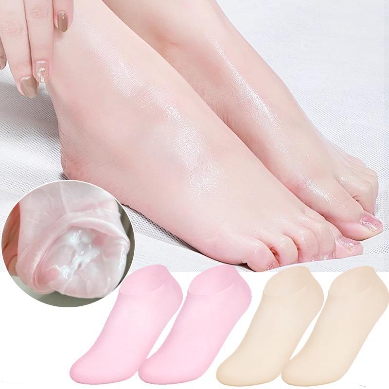 Unisex Silicone Anti-Crack Moisturizing Socks - 1 Pair