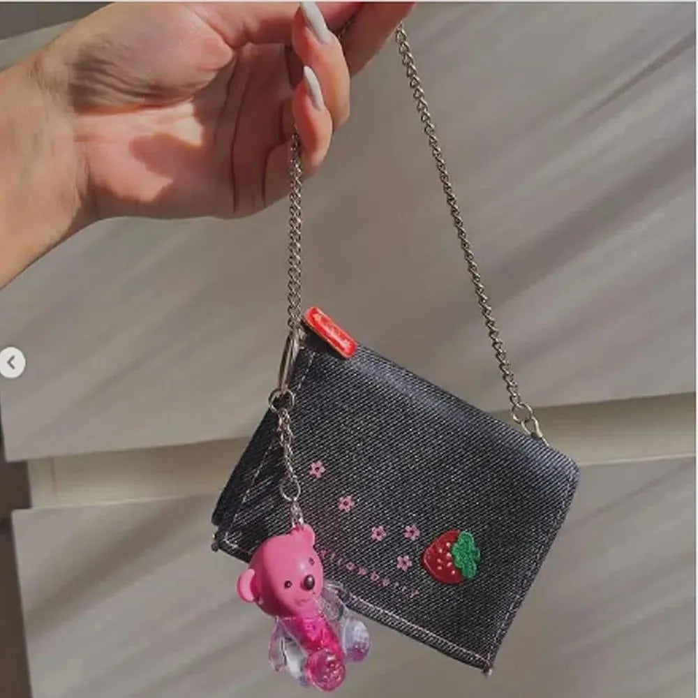 Teddy Bear Keychain Style High Pigmented Lip Oil, 3 Pcs