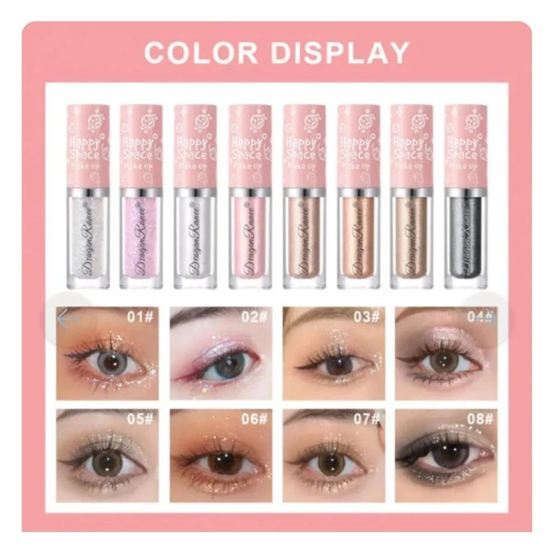 Dragon Ranee Liquid Glitter Eyeshadow, Complete Pack Of 8