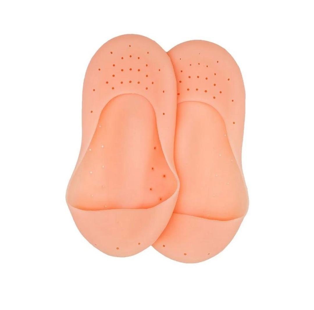 Moisturizing Gel Socks for Dead Skin Removal - 1 Pair Peach Color