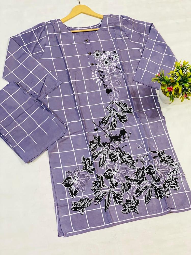 Stunning Printed Linen Shirt And Trouser Set - 2 Pcs