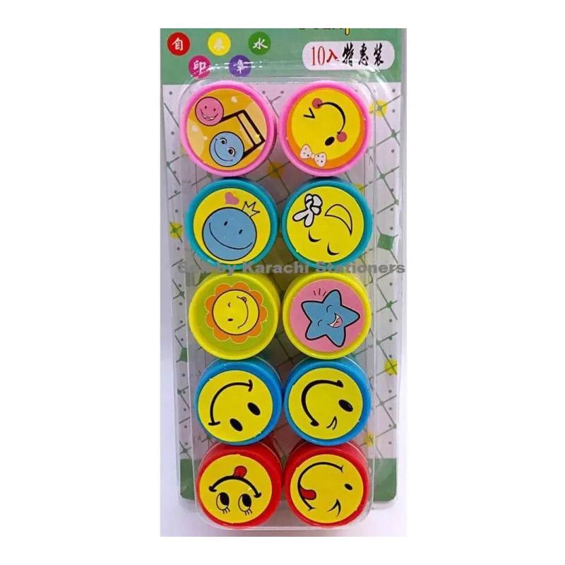 Set of 10pcs Smiling Face Stamp