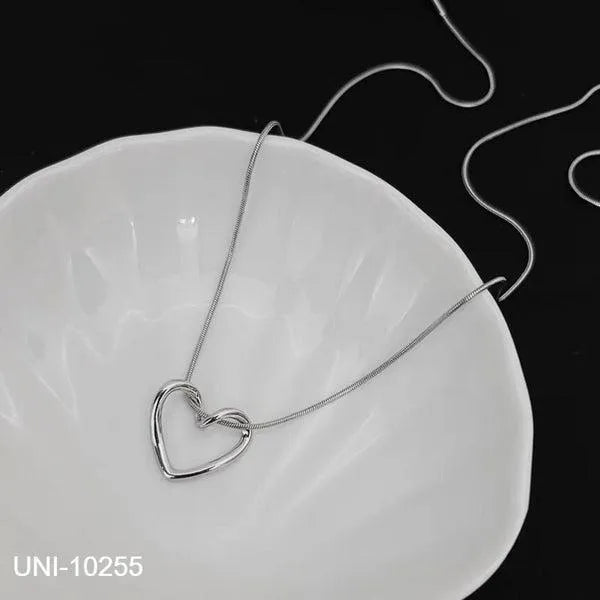 Heart Necklace Silver