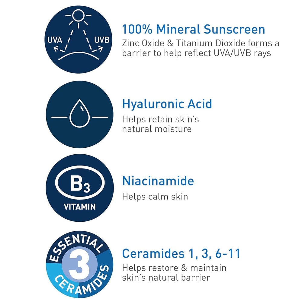 Cerave Hydrating Mineral Sunscreen Spf 50 -100 Ml – Cerave Hydrating Sunblock