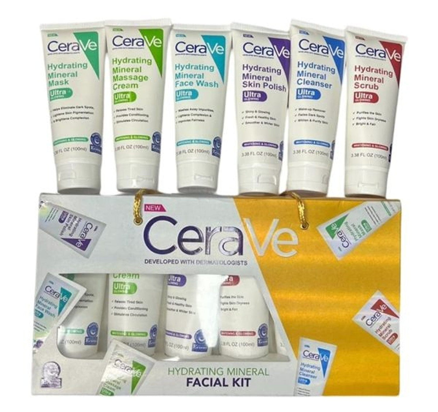 CeraVe Pack Of 06 Cerave Hydrating Mineral Facial Kit 100ml | Best Quality Hydrating Mineral Facial Kit