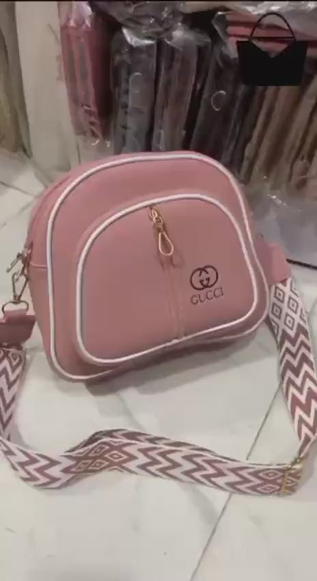 Girl's Leather Plain Shoulder Bag