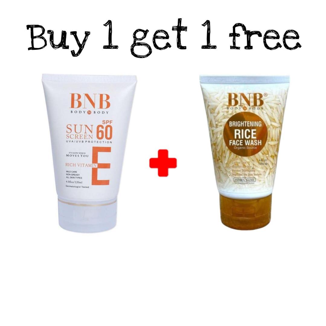 2 in 1 Skincare Bundle - Sunscreen & Face Wash Pack of 2