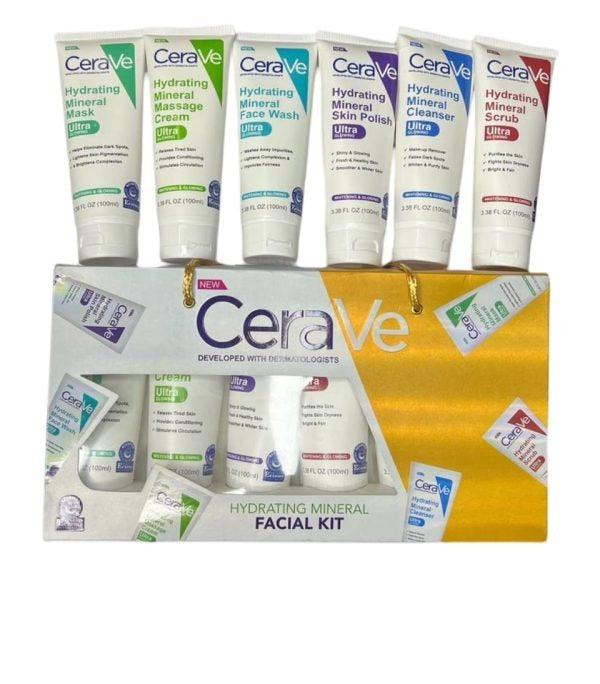 Pack Of 06 Cerave Hydrating Mineral Facial Kit 100ml | Best Quality Hydrating Mineral Facial Kit