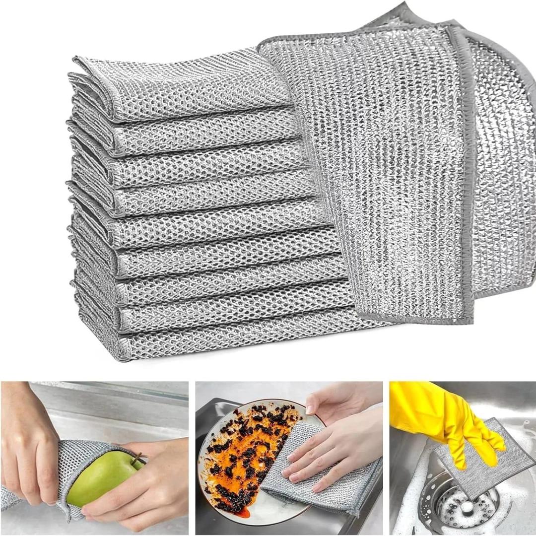 5 Pcs Durable And Washable Material Cleaning Cloth