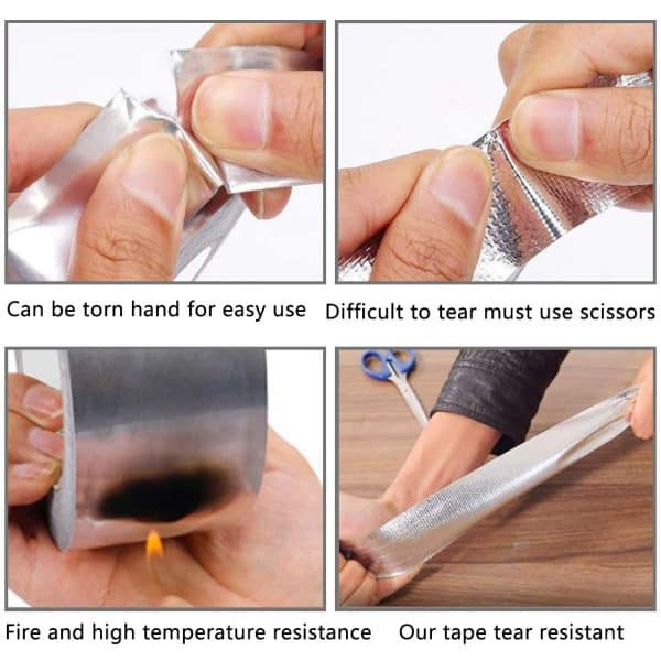 1.5m Super Strong Waterproof Butyl Aluminum Rubber Foil Tape