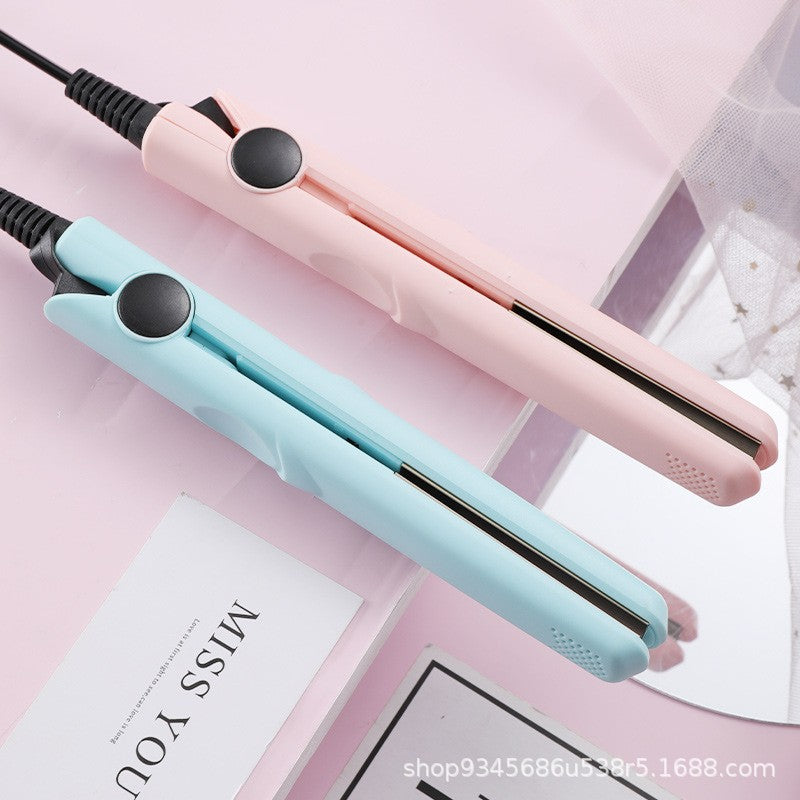 Mini Hair Straightener Dual Function Ceramic Plates Pastel Colors