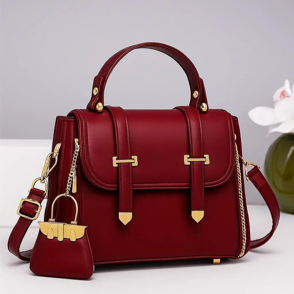 Girl's Rexine Plain Hand Bag