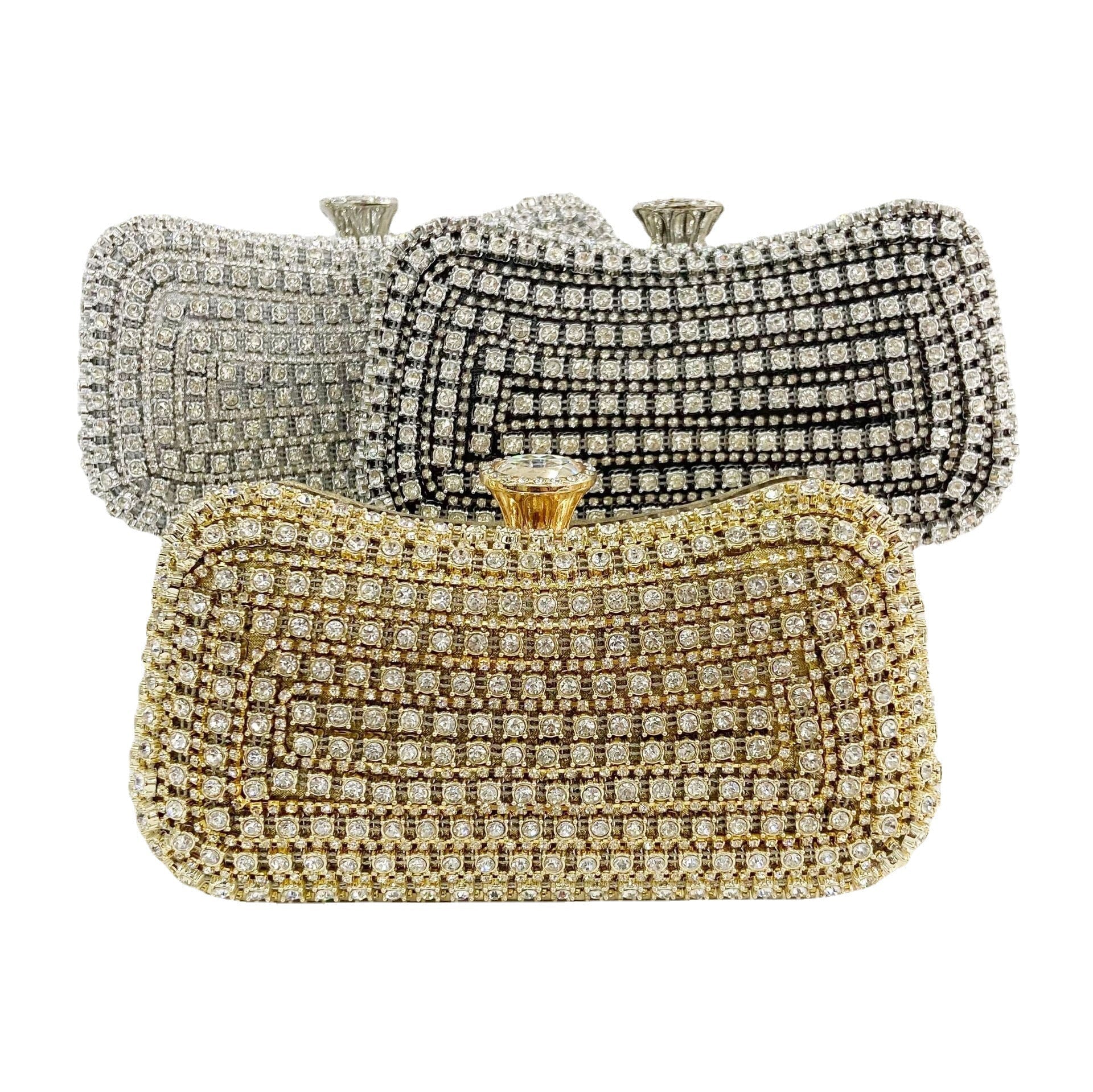 Amazon E-commerce Hot Dinner Bag Diamond-encrusted Women's Hand-held Dress Small Bag Banquet Bag Vintage Cheongsam Handbag