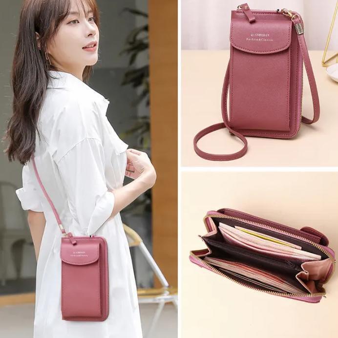 Stylish Women's Maroon Crossbody Bag - 1 Pc