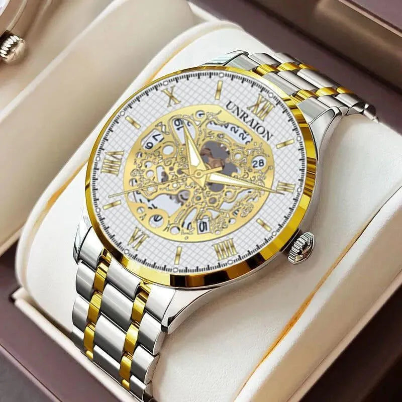 Stainless Steel Two Tone Imported Unraion Branded Watch 