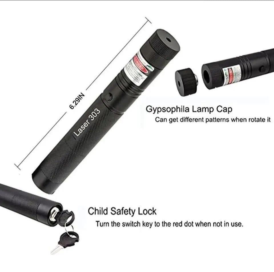 Rechargeable Portable Laser Light Pointer - 1 Pc Durable and Versatile Device