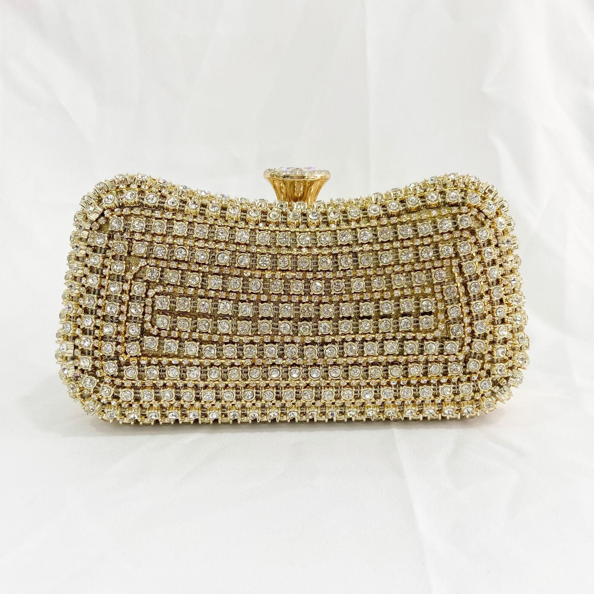 Amazon E-commerce Hot Dinner Bag Diamond-encrusted Women's Hand-held Dress Small Bag Banquet Bag Vintage Cheongsam Handbag