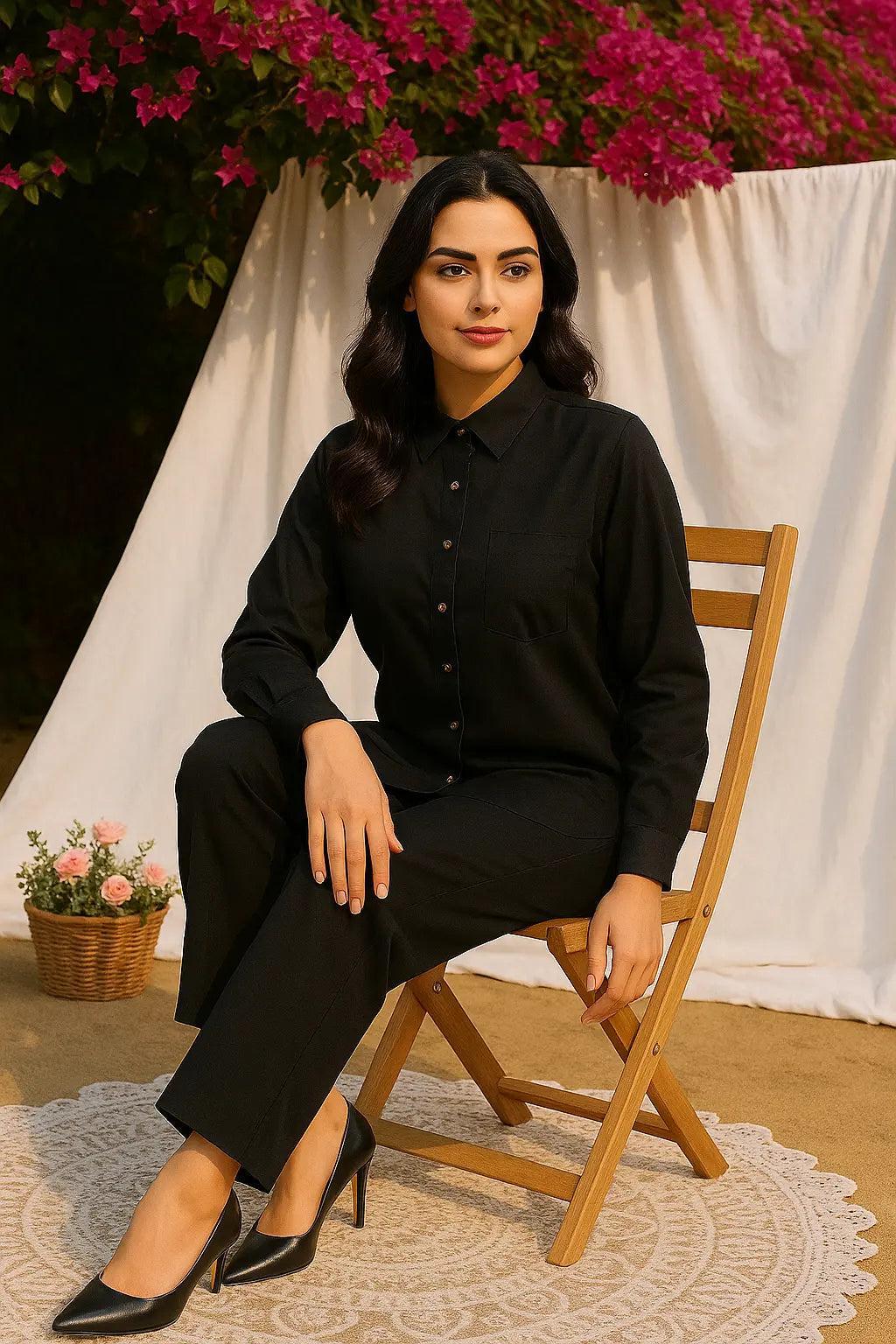 Midnight Muse Co-Ord Set – Classic Black