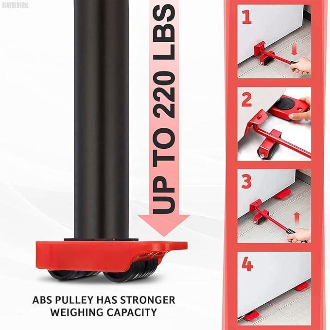 10 Pcs Metal Furniture Mover Tool Set