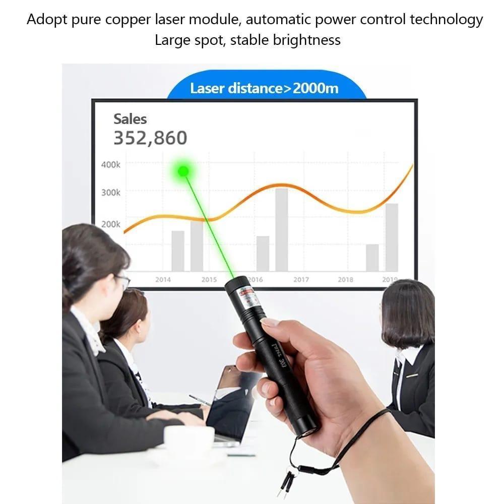 Rechargeable Portable Laser Light Pointer - 1 Pc Durable and Versatile Device