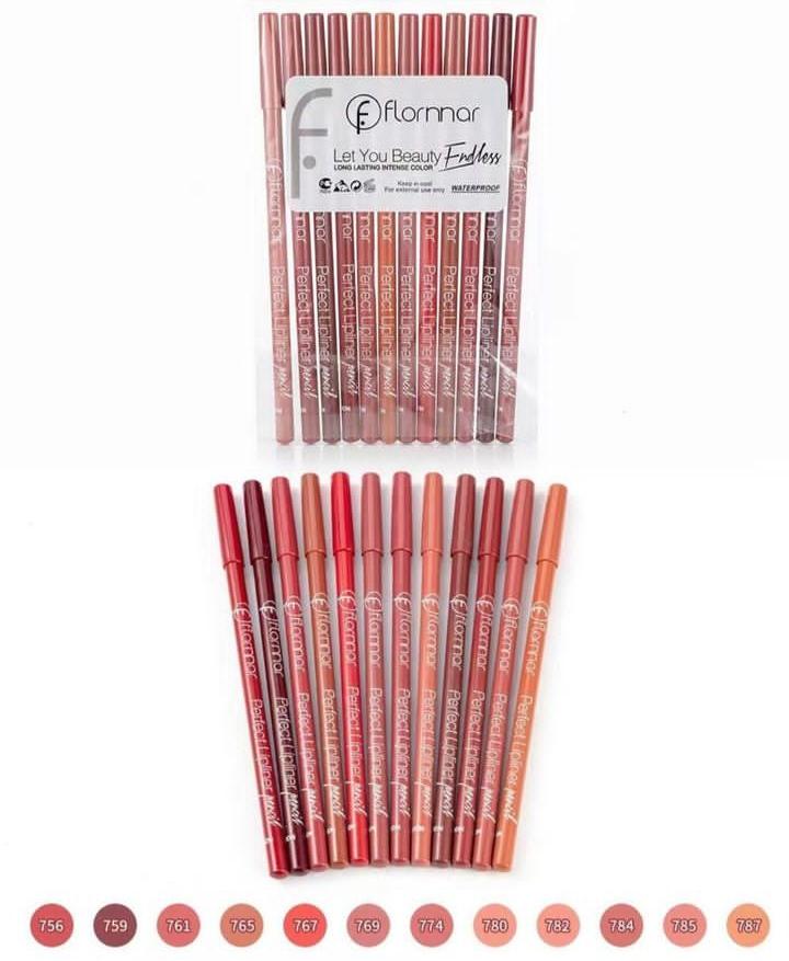 Vibrant Multicolor Lip Pencil Set - 12 Pcs with Bold Coverage & High Pigmentation