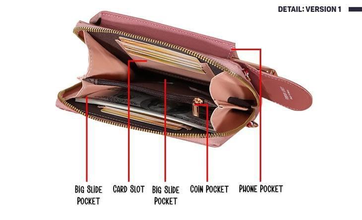 Stylish Women's Maroon Crossbody Bag - 1 Pc