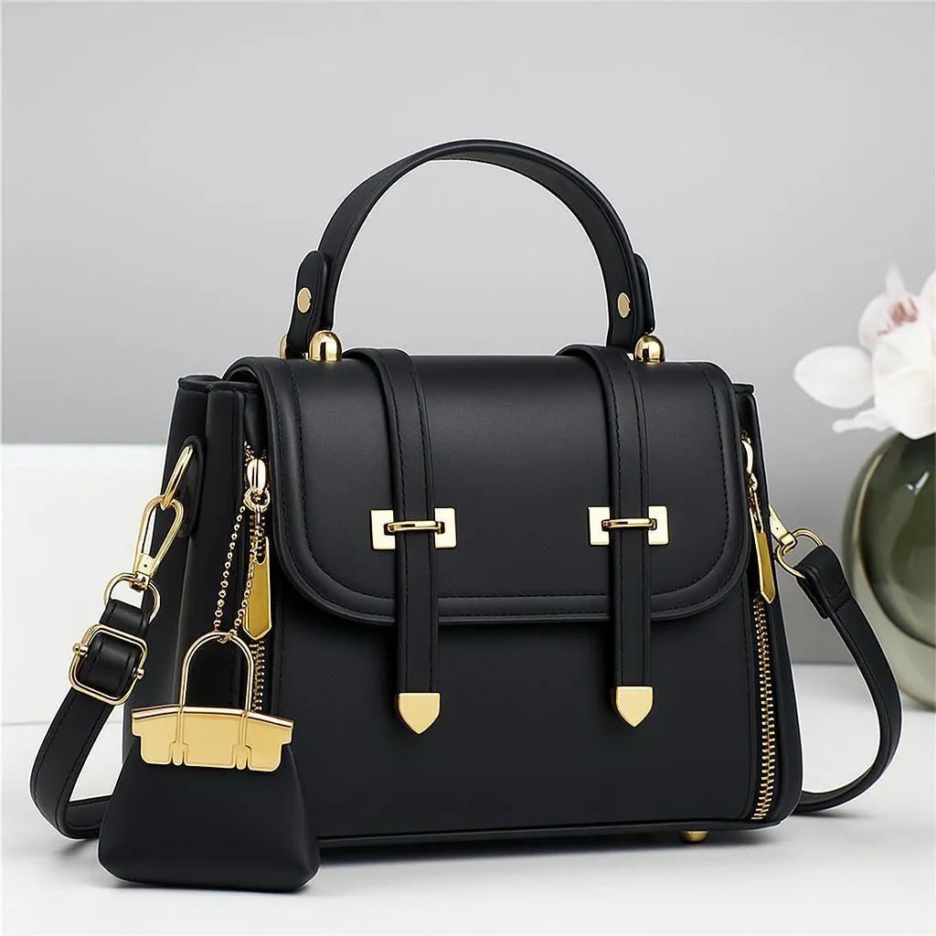 Girl's Rexine Plain Hand Bag