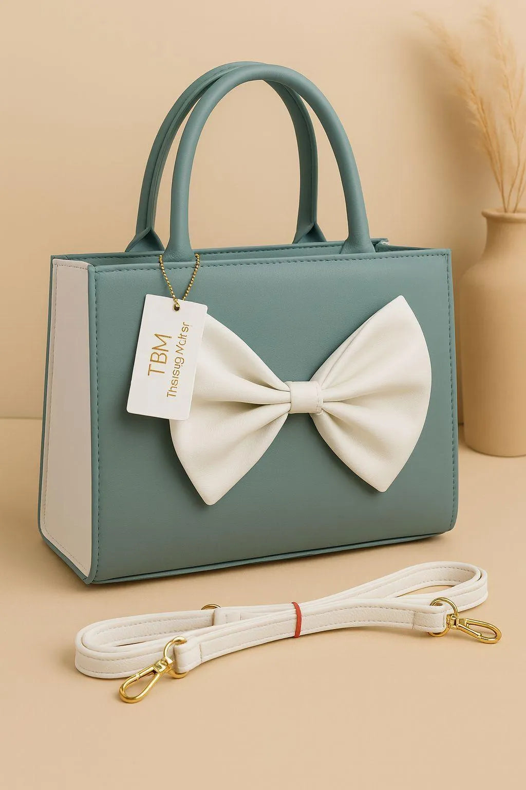 Women's PU Leather Plain Hand Bag