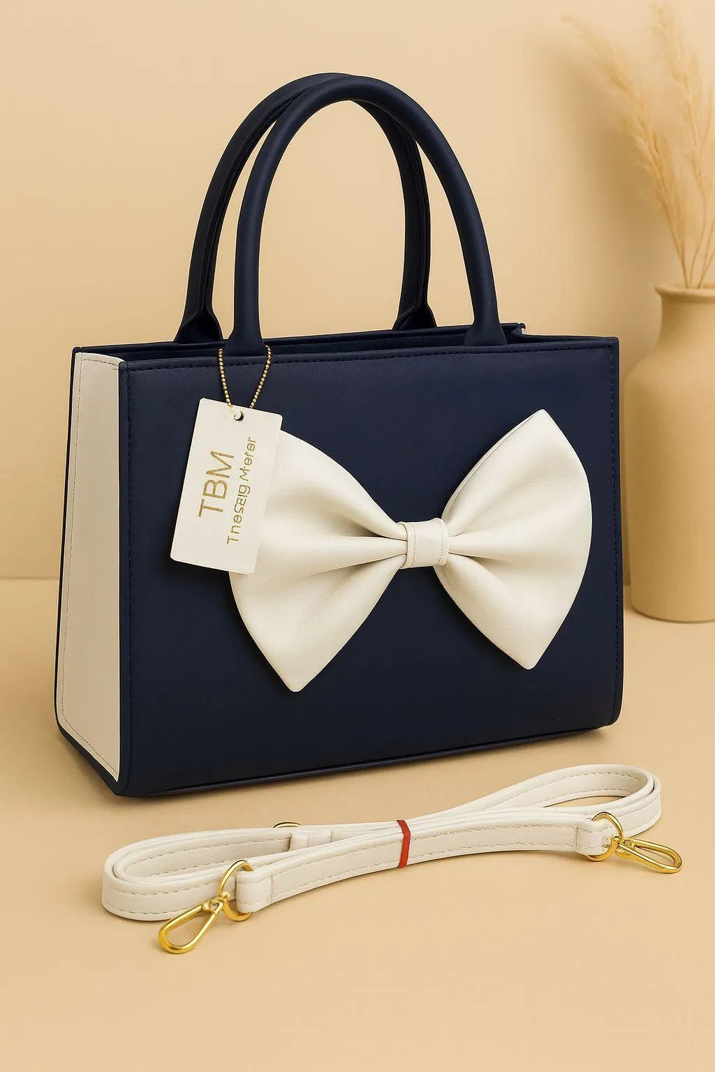 Women's PU Leather Plain Hand Bag