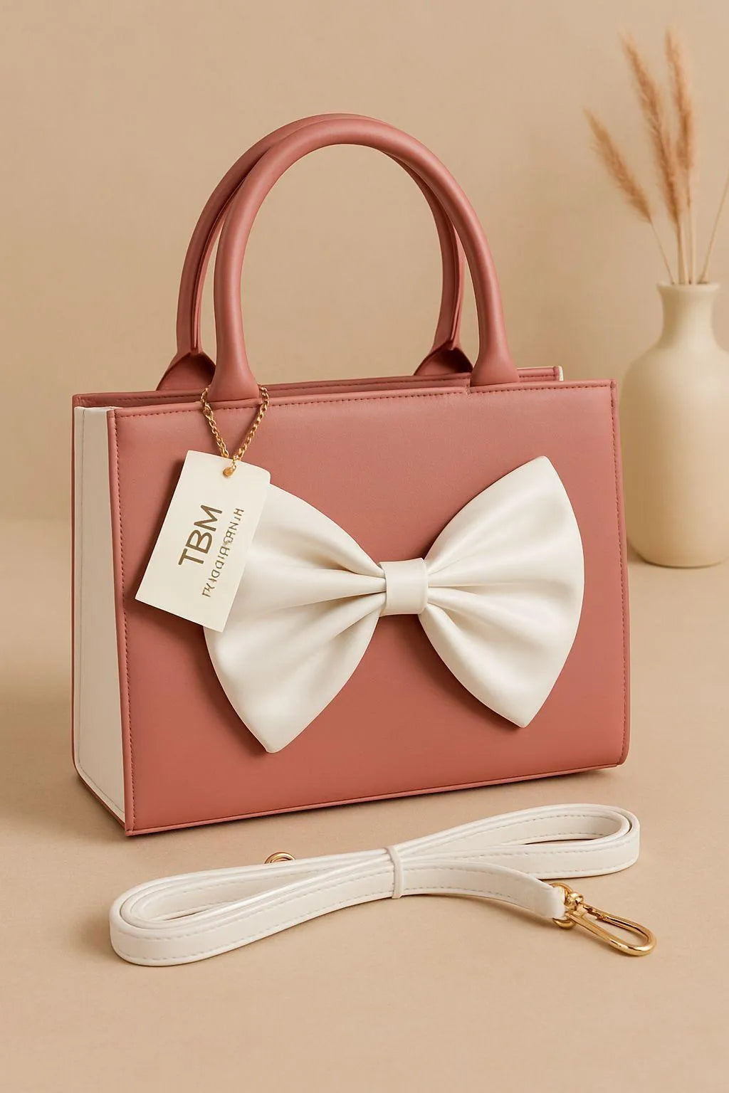 Women's PU Leather Plain Hand Bag