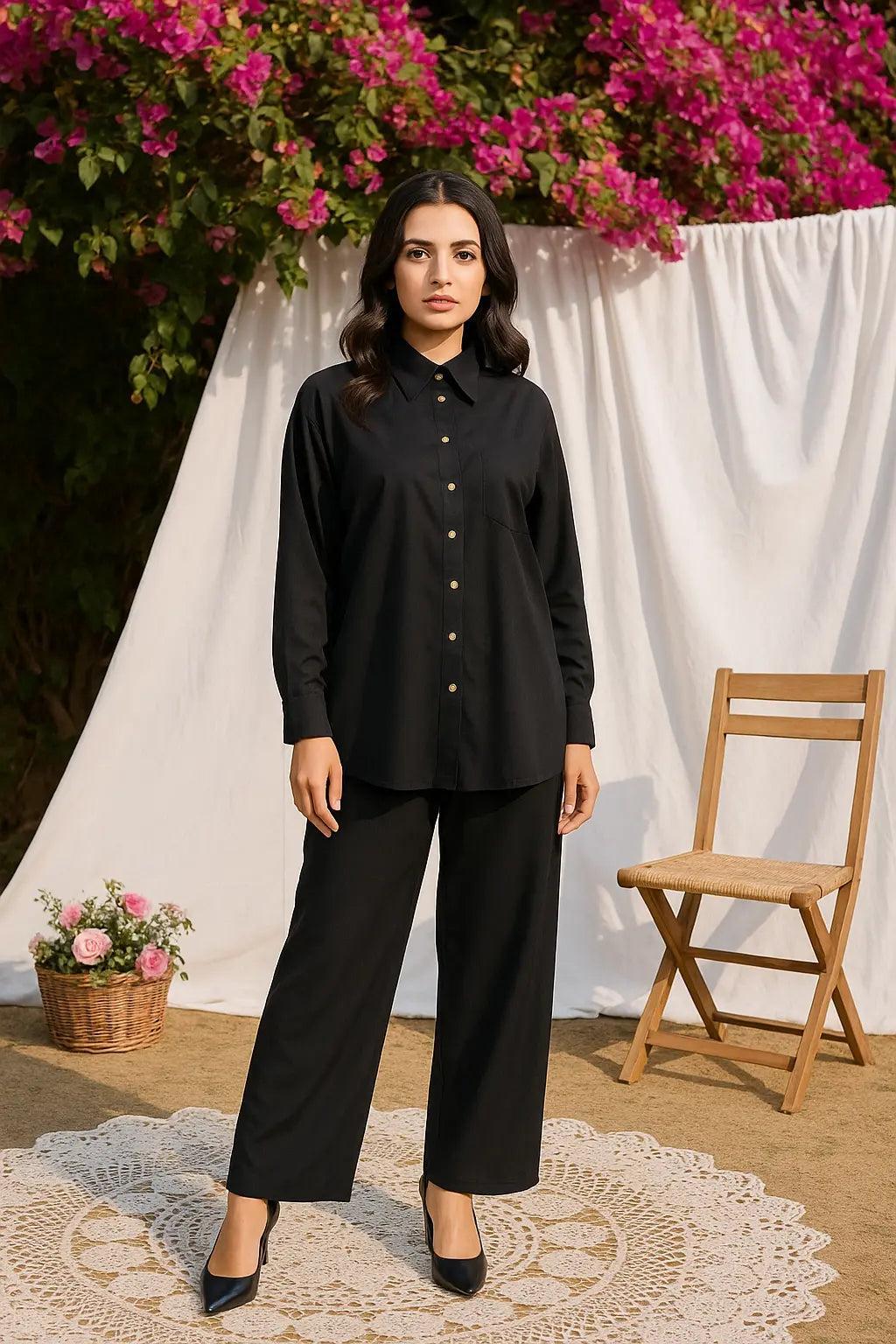 Midnight Muse Co-Ord Set – Classic Black