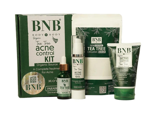 All-in-One Tea Tree Facial Kit - 4 Pcs Exfoliator & Brightening Essentials