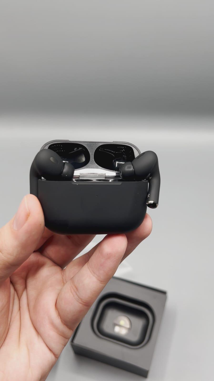 Black AirPods Pro (2nd Gen USA Made) with MagSafe Charging Case and Active Noise Cancellation