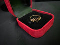 Modern Design Gold Plated Crystal Charm Ring