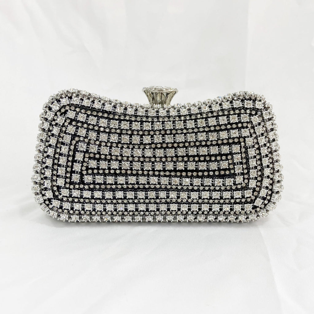 Amazon E-commerce Hot Dinner Bag Diamond-encrusted Women's Hand-held Dress Small Bag Banquet Bag Vintage Cheongsam Handbag