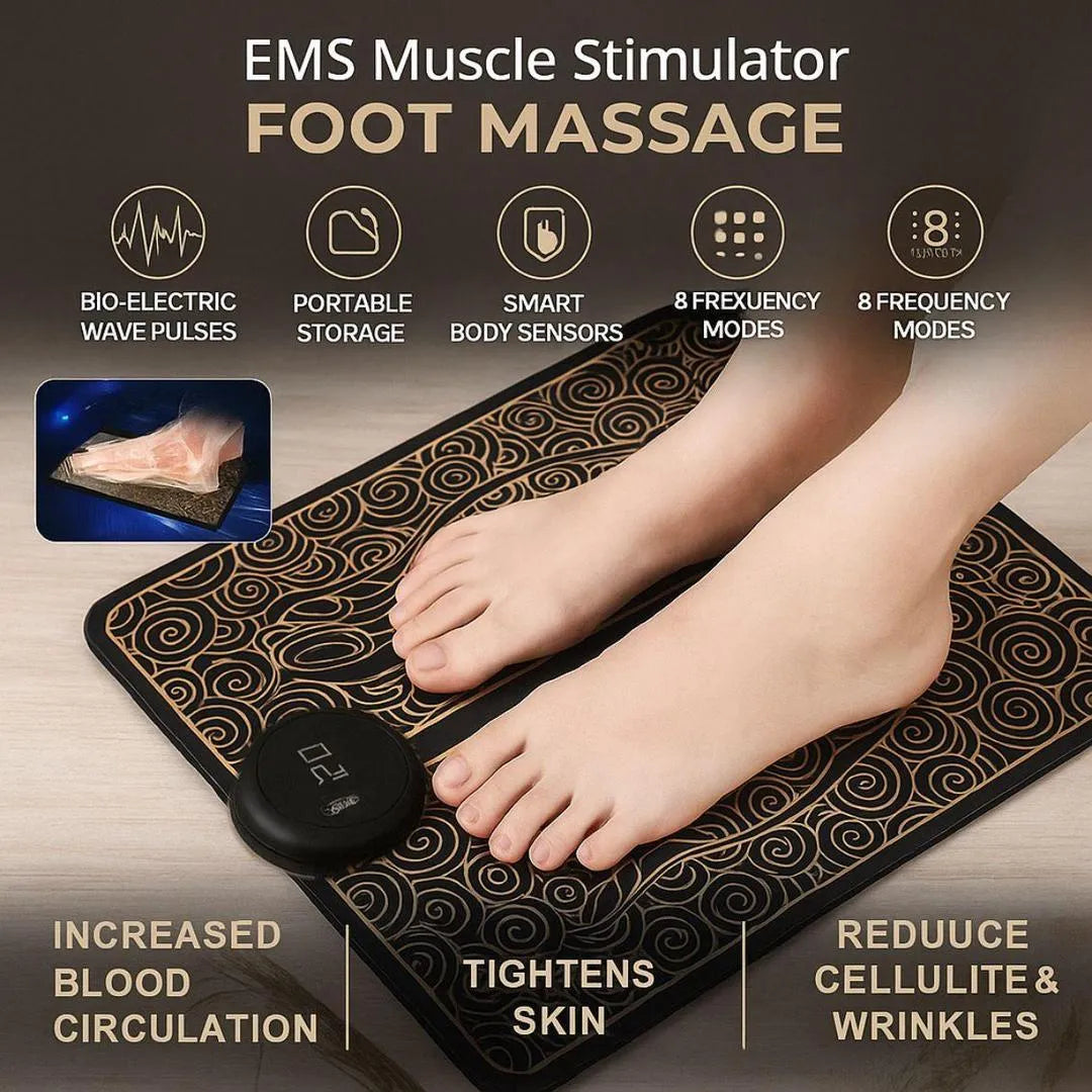 EMS Foot Massager Mat– Portable Folding Pad