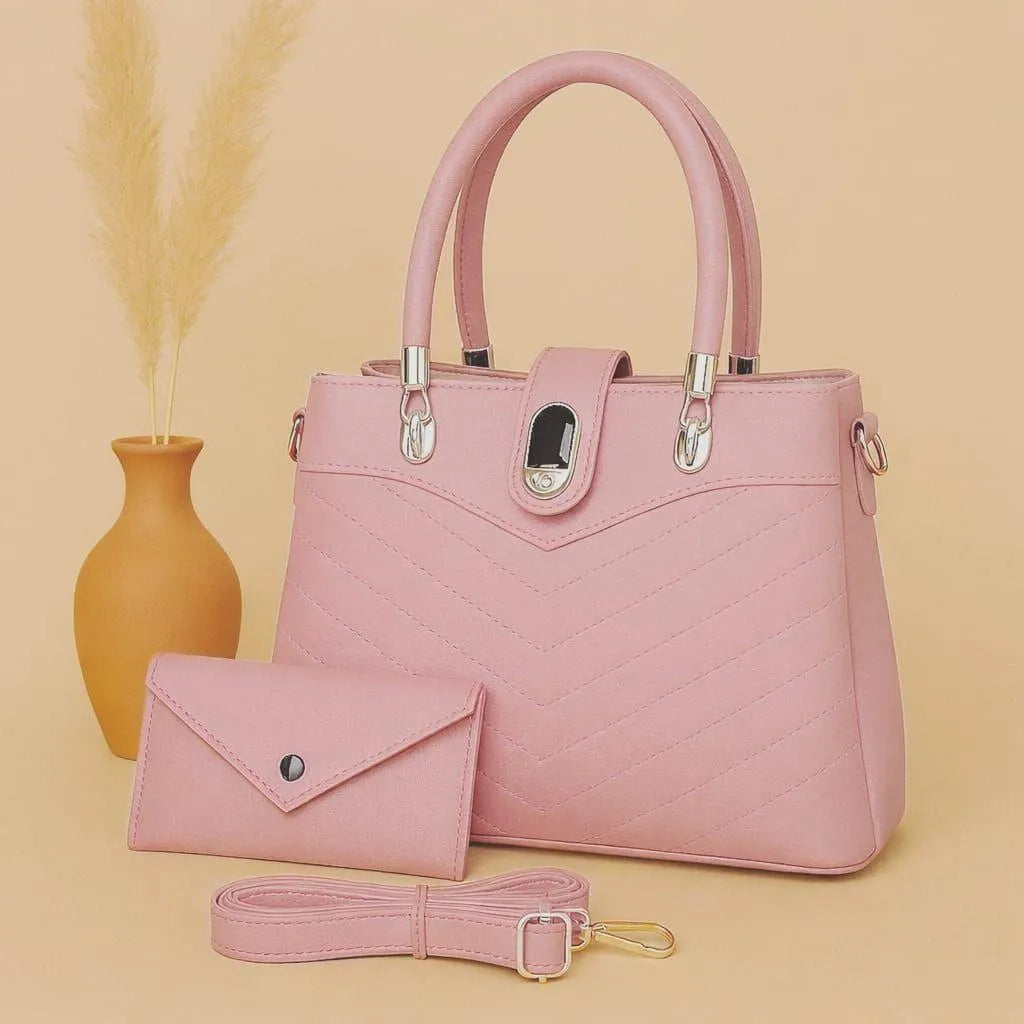 Women's Leather Plain Shoulder Bag