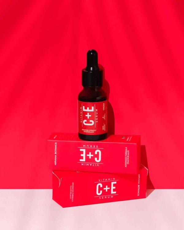 Nirvana Botanics Vitamin C + E Serum – Ml 15 | Anti Acne & Glowing Serum Vitamin C + E